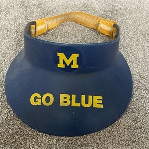 Vintage 1975 Huffer Softball Visor Hard Plastic with Striped Strap